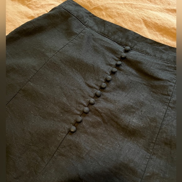 Banana Republic Factory Linen-Blend Midi Skirt - Size 12 - Picture 3 of 10